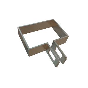 Хомут квадратный RC для забора крайний 60х40 мм оцинковка