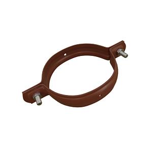 Хомут для крепления труб водосточной системы (коричневый)
